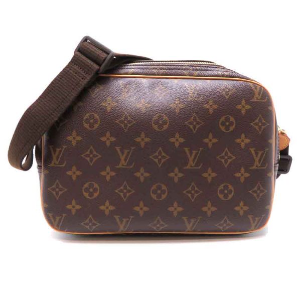 dh82811 2 Louis Vuitton Reporter PM Monogram Shoulder Bag Brown