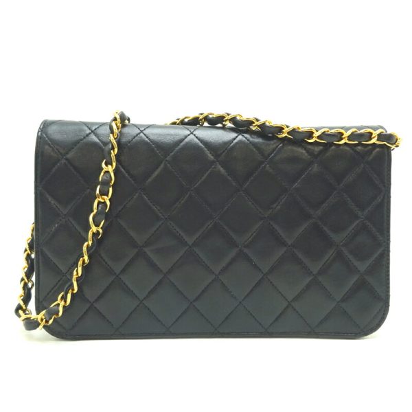 dh82826 2 Chanel Matelasse 23 Chain Lambskin Shoulder Bag Black