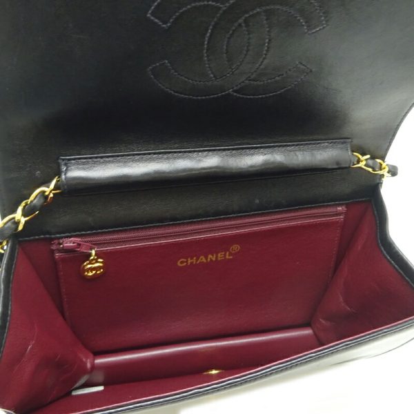 dh82826 6 Chanel Matelasse 23 Chain Lambskin Shoulder Bag Black