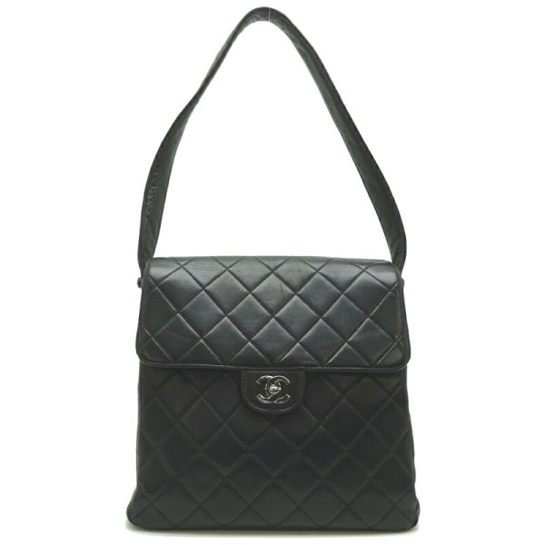 dh82855 1 Chanel Double Face Lambskin Shoulder Bag Black