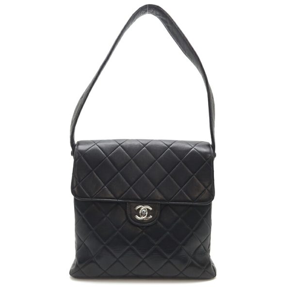 dh82855 2 Chanel Double Face Lambskin Shoulder Bag Black