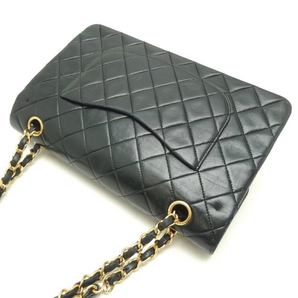 dh82949 4 Chanel Matelasse 25 Chain Lambskin Shoulder Bag Black