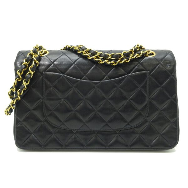 dh83055 2 Chanel Matelasse 25 Chain Lambskin Shoulder Bag Black