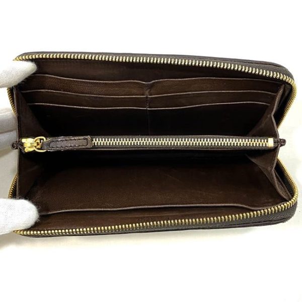 ec16731 5 Miu Miu Long Wallet Brown 5M0506 Leather