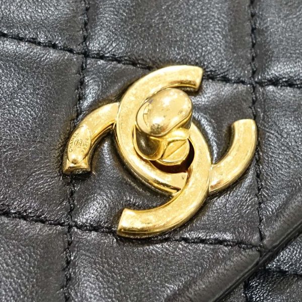 ecsm 00000048422 104 Chanel Matelasse Turnlock Chain Shoulder Bag Coco Mark