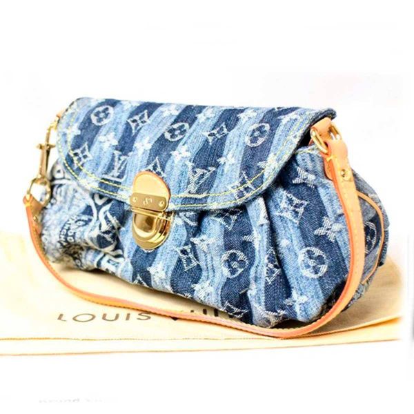 es150716fd02 1 Louis Vuitton Mini Pretty Raye Handbag Monogram Denim