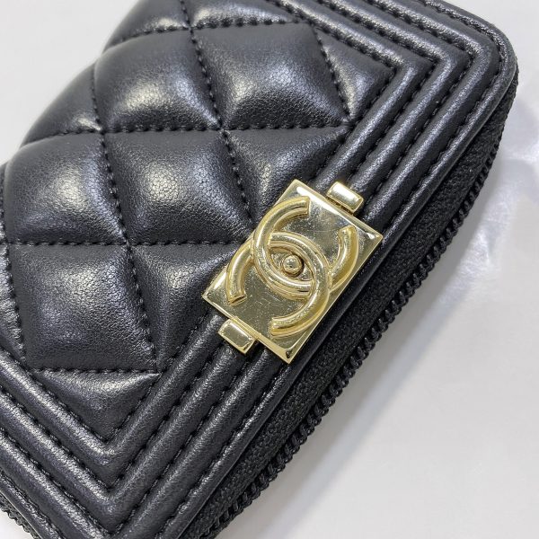 f 18587 5 Chanel Coin Case Black Boy Chanel Coin Leather