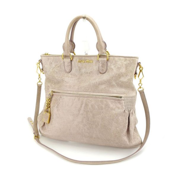 f1074 Miu Miu Shoulder Bag Tote Bag Lavender Bag F1074