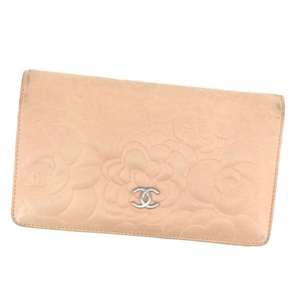 f504 CHANEL Long Wallet Coco Mark Wallet F504