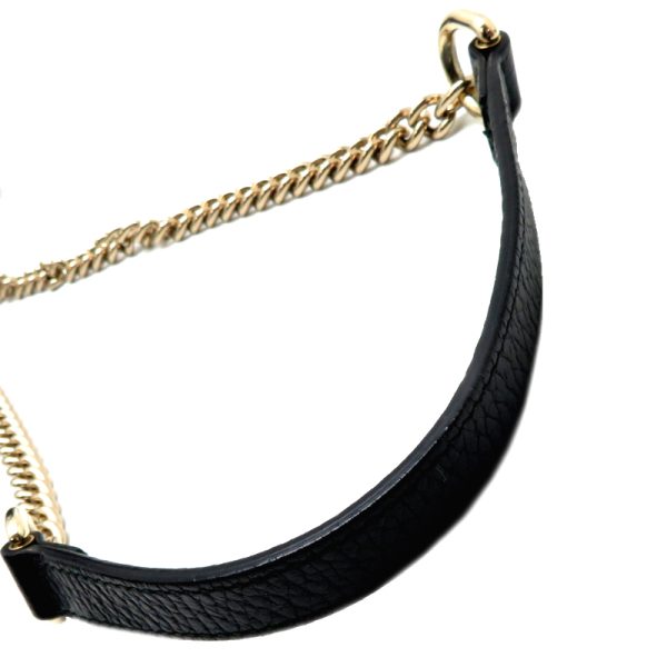 fdh79439 5 Gucci Interlocking G Chain Shoulder Bag Black