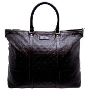 fdh79440 1 Gucci Bamboo Shoulder Bag Vanity Bag Black Canvas Patent Leather