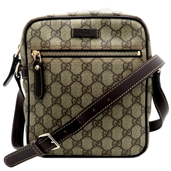 fdh79443 1 Gucci GG Supreme Shoulder GG Supreme Bag Brown