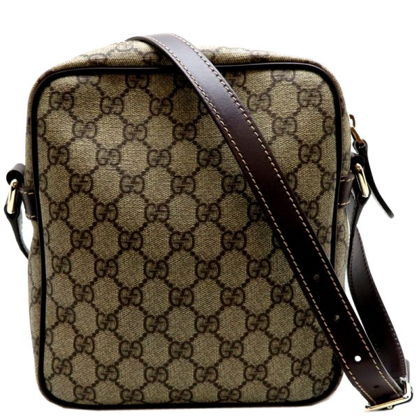 fdh79443 2 Gucci GG Supreme Shoulder GG Supreme Bag Brown