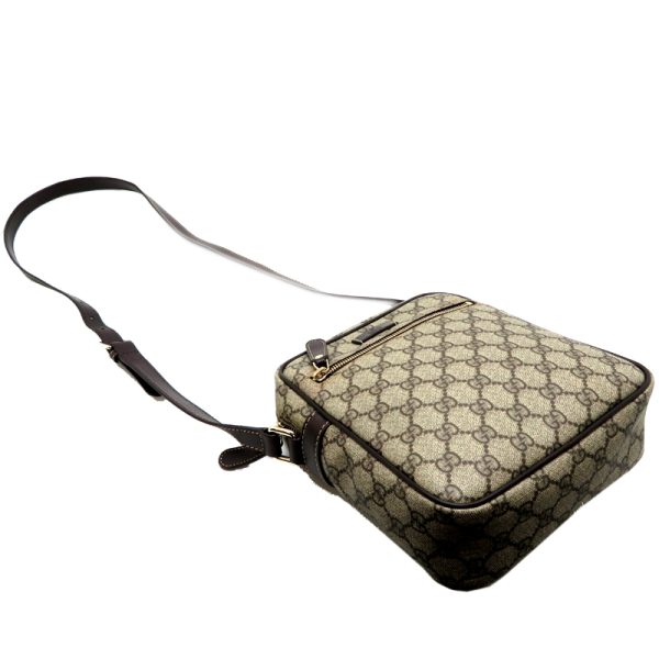 fdh79443 3 Gucci GG Supreme Shoulder GG Supreme Bag Brown