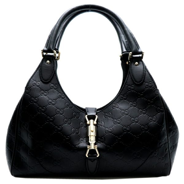 fdh79613 1 Gucci Jackie Shima Shoulder Bag Black