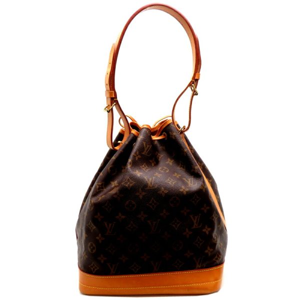 fdh79698 2 Louis Vuitton Noe Monogram Shoulder Bag Brown