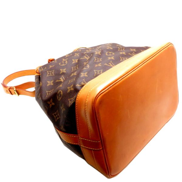 fdh79698 3 Louis Vuitton Noe Monogram Shoulder Bag Brown