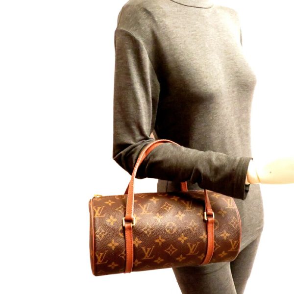 fdh79702 9 Louis Vuitton Papillon 26 Monogram Handbag Brown