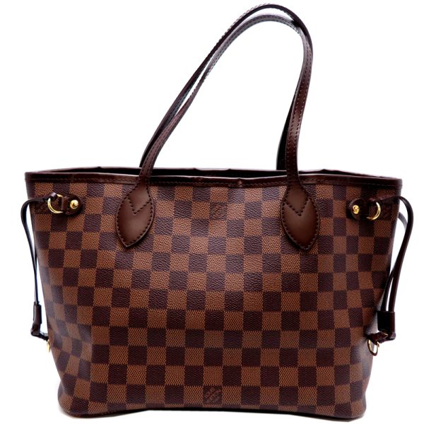 fdh79778 1 Louis Vuitton Neverfull PM Damier Tote Bag Brown