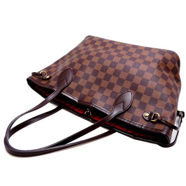 fdh79778 4 Louis Vuitton Neverfull PM Damier Tote Bag Brown