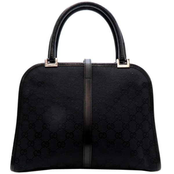 fdh79798 2 Gucci Jackie Line GG Tote Bag Black