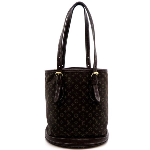 fdh80177 2 Louis Vuitton Monogram Minilan Bucket PM Handbag Brown