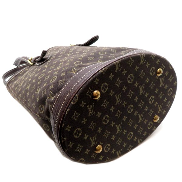 fdh80177 3 Louis Vuitton Monogram Minilan Bucket PM Handbag Brown