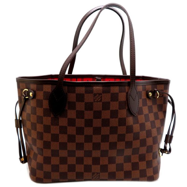 fdh80242 1 Louis Vuitton Neverfull PM Damier Tote Bag Brown