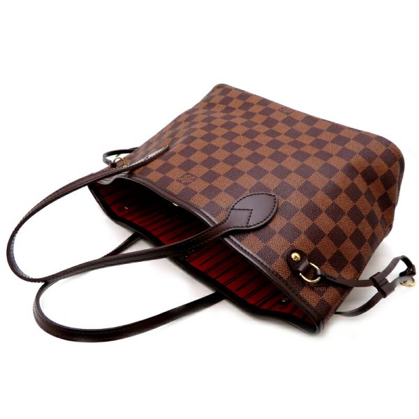 fdh80242 4 Louis Vuitton Neverfull PM Damier Tote Bag Brown