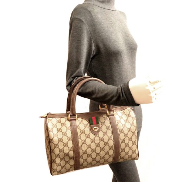 fdh80268 10 Gucci GG Supreme Sherry Mini Bag Beige