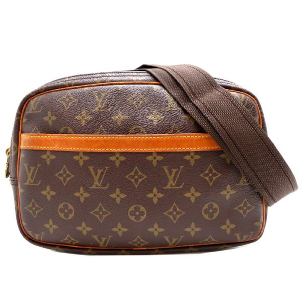 fdh80269 1 Louis Vuitton Reporter Monogram Shoulder Bag Brown