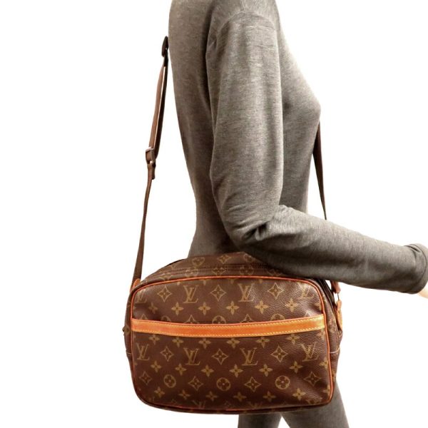 fdh80269 10 Louis Vuitton Reporter Monogram Shoulder Bag Brown