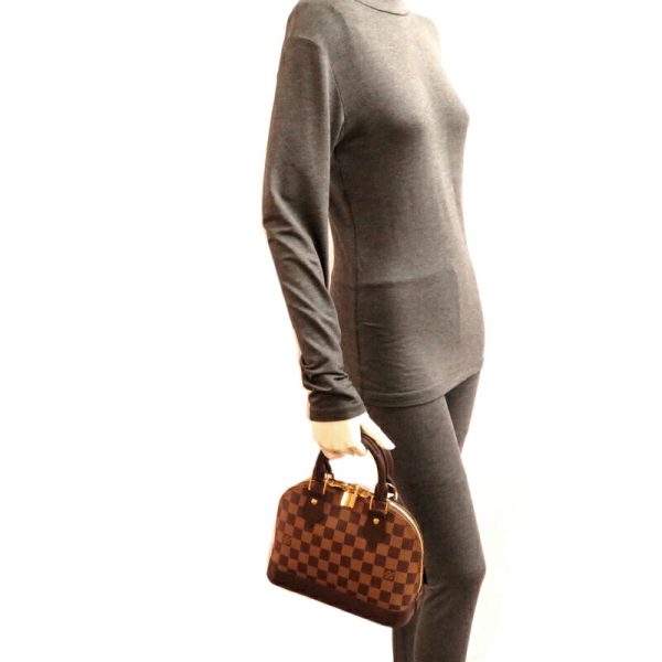 fdh81236 9 Louis Vuitton Alma BB Damier Handbag Brown