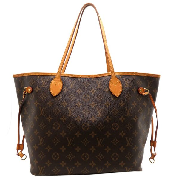 fdh81307 1 Louis Vuitton Neverfull MM Monogram Tote Bag Brown