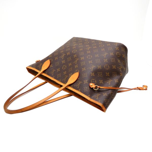 fdh81307 4 Louis Vuitton Neverfull MM Monogram Tote Bag Brown