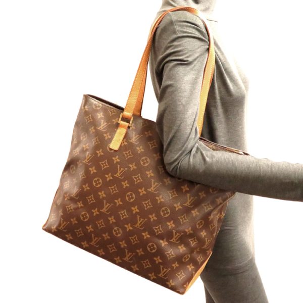 fdh81495 9 Louis Vuitton Cabamezzo Monogram Tote Bag Brown