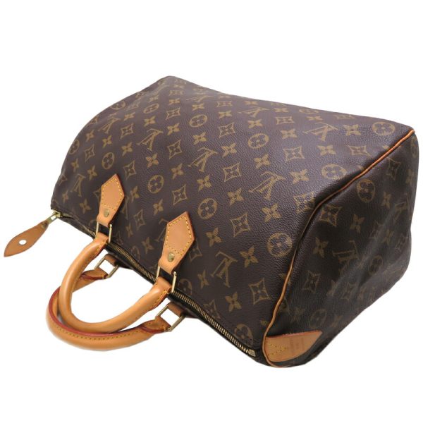 fdh81625 4 Louis Vuitton Speedy 35 Monogram Handbag Brown