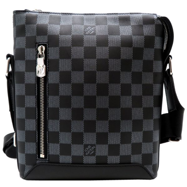 fdh81740 1 Louis Vuitton Discovery Messenger Damier Infini Shoulder Bag Black