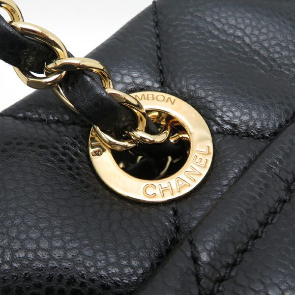 fdh81767 7 Chanel Matelasse Chain Caviar Skin Shoulder Bag Black