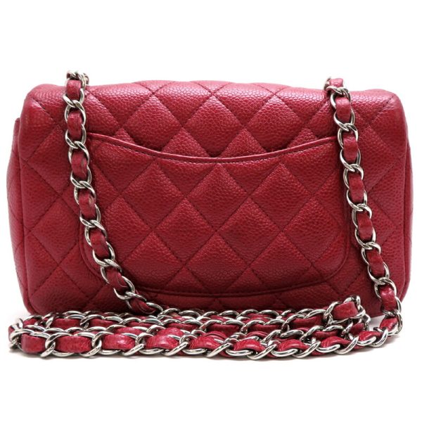 fdh82132 2 Chanel Mini Matelasse Chain Caviar Skin Shoulder Bag Red