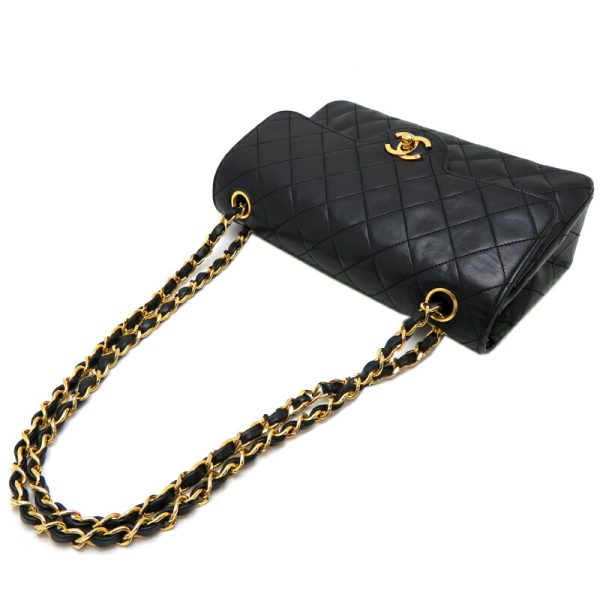 fdh82233 4 Chanel Matelasse 23 Chain Lambskin Shoulder Bag Black