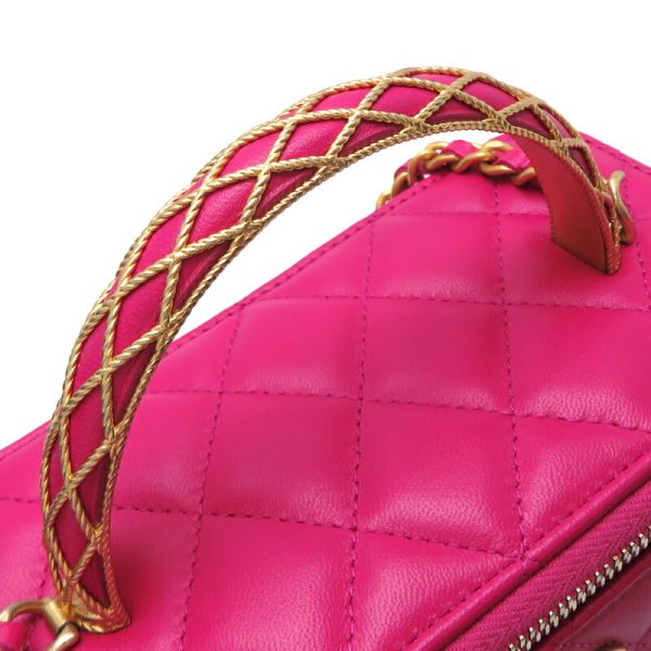 fdh82234 5 Chanel Vanity Lambskin Shoulder Bag Pink