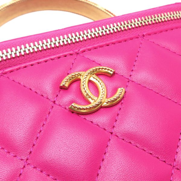 fdh82234 9 Chanel Vanity Lambskin Shoulder Bag Pink