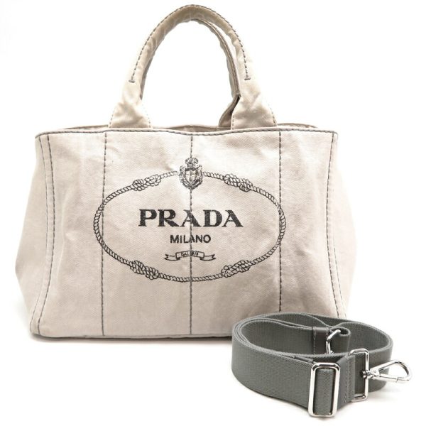 fdh82344 1 Prada Canapa 2Way Tote Bag Blue