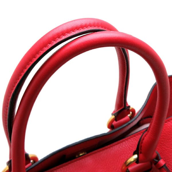 fdh82349 5 Prada 2Way Calf Tote Bag Red