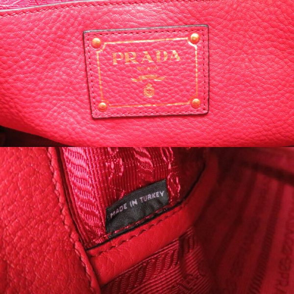 fdh82349 7 Prada 2Way Calf Tote Bag Red