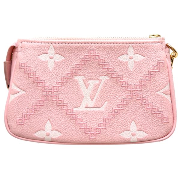 fdh82489 2 Louis Vuitton Mini Pochette Accessoire Empreinte Pouch Rose