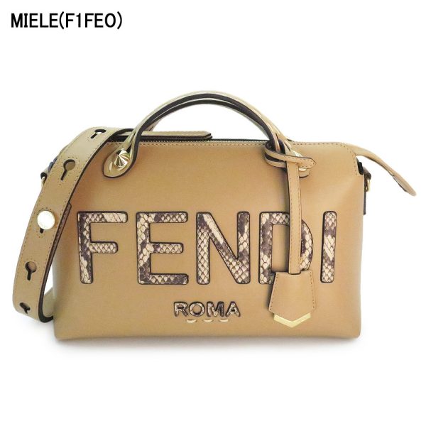 fe8bl146 17 Fendi Roma By The Way Medium Shoulder Bag Leather