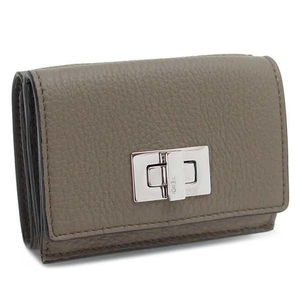 fendipeekaboo Fendi Peekaboo Micro Wallet Leather