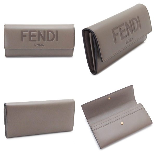 fes8m0251 2 Fendi Roma BifFlap Wallet Leather